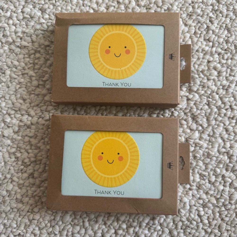 NWT Hallmark Thank You Cards Set 48 Sun